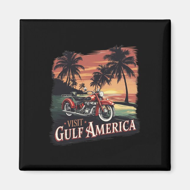 Visit Gulf America Gulf Of Mexico  Magnet (Front)