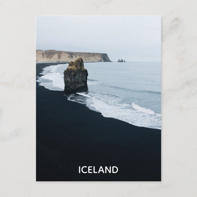 visit Iceland Travel Adventure Tourism Postcard (Front)