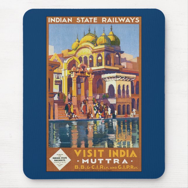 Visit India ~ Muttra Mouse Pad (Front)