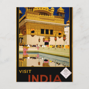 Visit India Postcard