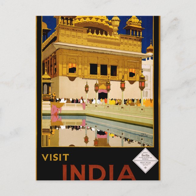 Visit India Postcard (Front)