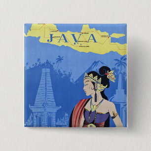 Visit Java 2 Inch Square Button
