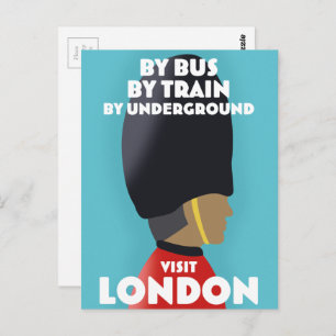 Visit London Art print. Postcard