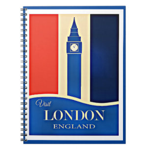 Visit London, England Notebook