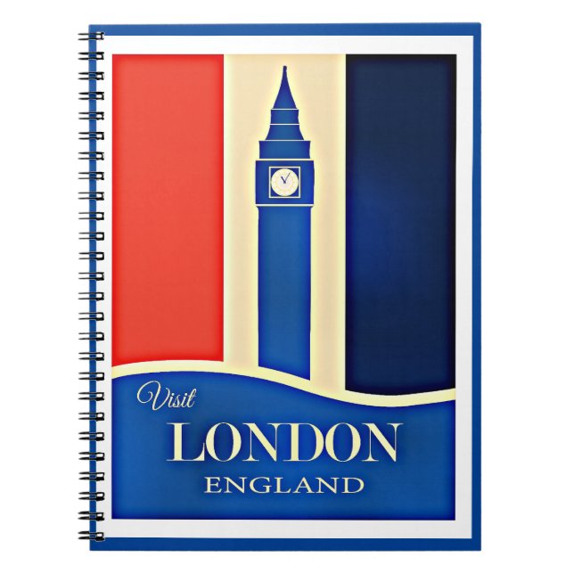 Visit London, England Notebook (Front)