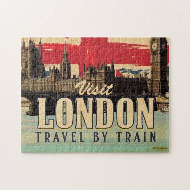 Visit London vintage poster Jigsaw Puzzle (Horizontal)