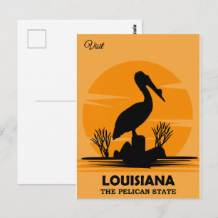 Visit Louisiana, The Pelican State, Postcard