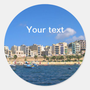 Visit Malta Classic Round Sticker