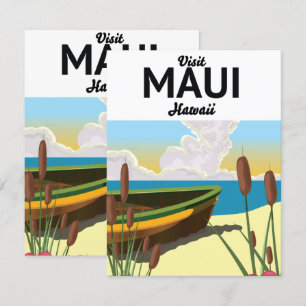 Visit Maui Hawaii tourism poster