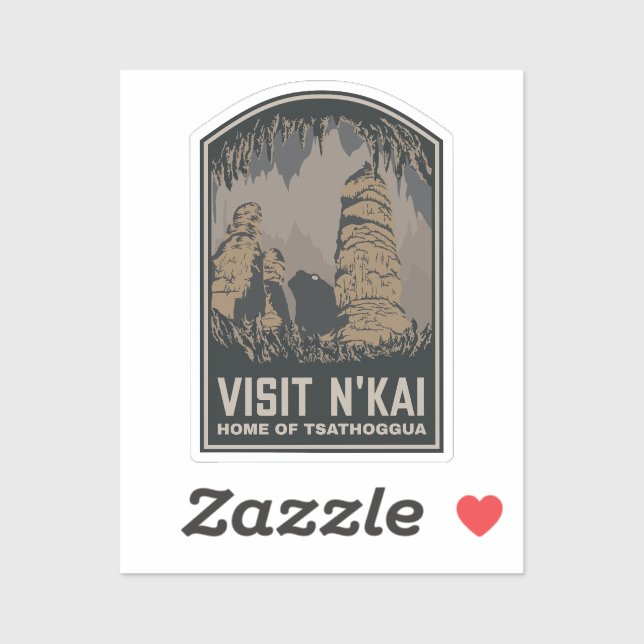 Visit N'kai Travel Poster Lovecraft Tsathoggua (Sheet)