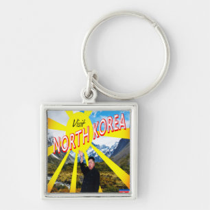 Visit North Korea Keychain