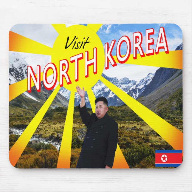Visit North Korea Mouse Pad (Front)