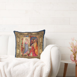 Visit of the Wise Men Throw Pillow