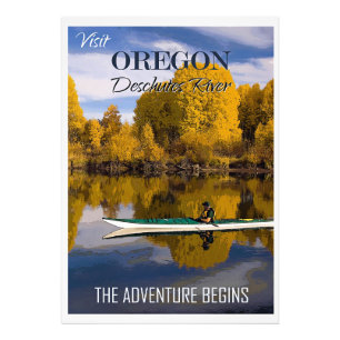 Visit Oregon, Deschutes River, Photo Print