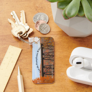 Visit PA Wilds Picturesque Souvenir Kinzua Bridge Keychain