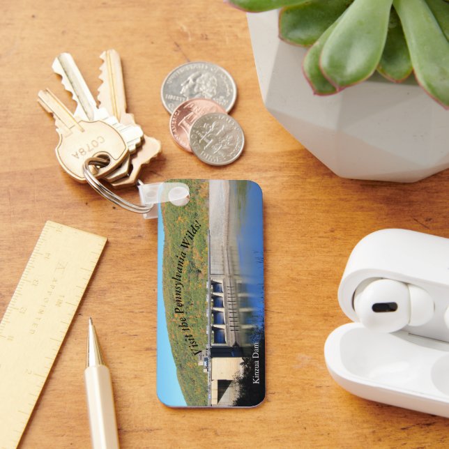 Visit PA Wilds Picturesque Souvenir Kinzua Dam Keychain (Desk)