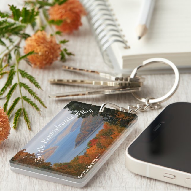 Visit PA Wilds Scenic Souvenir Kinzua Reservoir Keychain (Front Right)