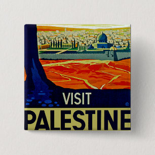 Visit Palestine 2 Inch Square Button