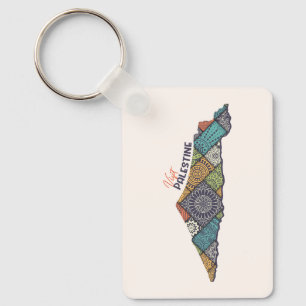 Visit Palestine: Heritage Within the Map Keychain