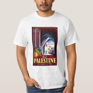 Visit Palestine Holy Land Vintage Travel Art T-Shirt