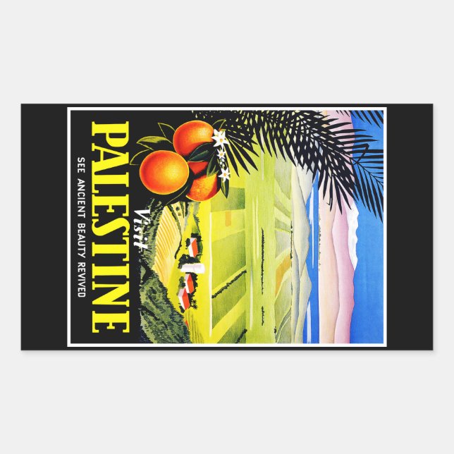 Visit Palestine ~ See Ancient Beauty Revived Sticker (Front)