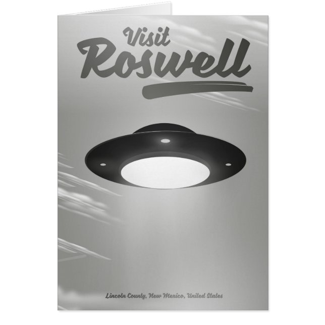 Visit Roswell UFO vintage poster (Front)