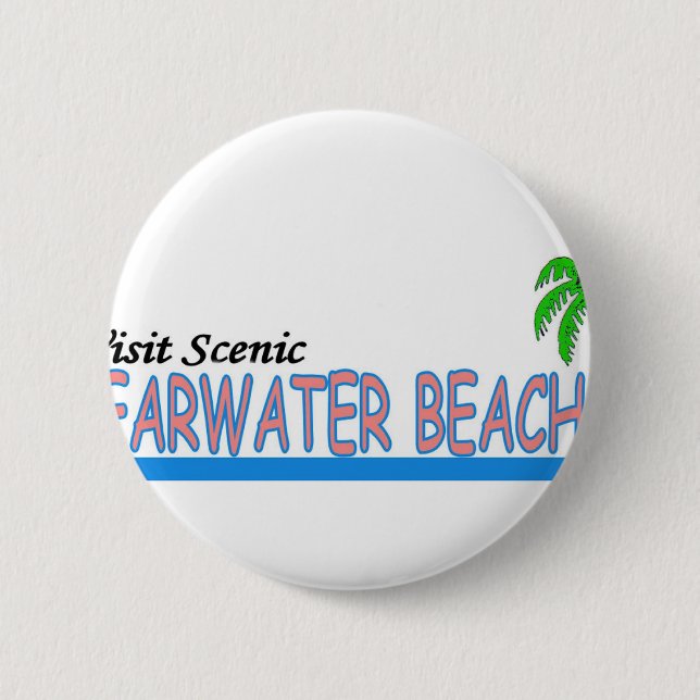 Visit Scenic Clearwater Beach 2 Inch Round Button (Front)
