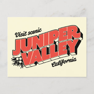 "Visit Scenic Juniper Valley" - Postcard