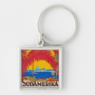 Visit Sudamerica vintage concept Keychain