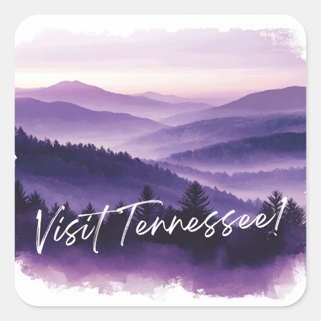 Visit Tennessee Square Sticker (Front)