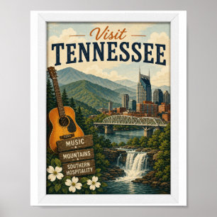 Visit Tennessee Travel Vintage Poster