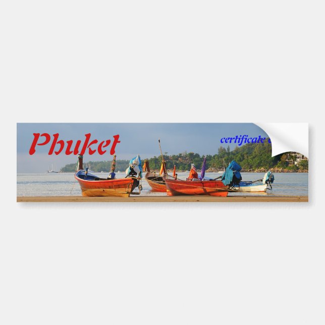 Visit Thailand, Phuket Bumper Sticker (Front)