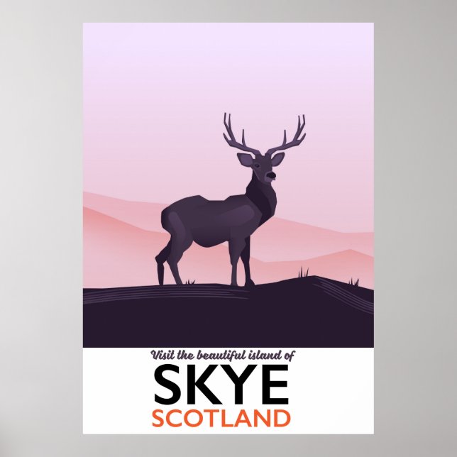 Visit the Beautiful Island of Skye Poster (Front)
