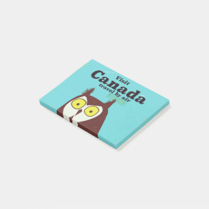 Visit the Canada Owl poster Post-it Notes