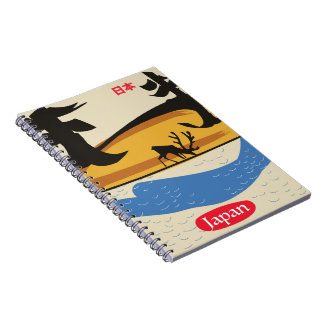 Visit the forest USA vintage poster. Notebook