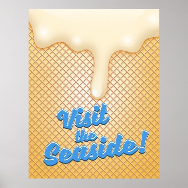 Visit the seaside poster (Front)