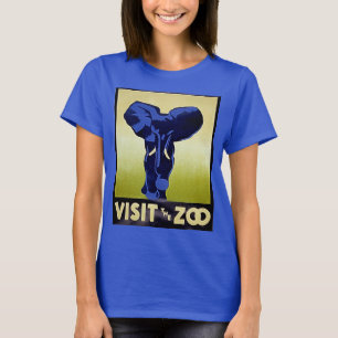 Visit the Zoo - Elephant - Vintage WPA Poster T-Shirt