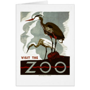 Visit the Zoo - WPA Poster -