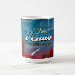 Visit Venus Vintage Poster Coffee Mug