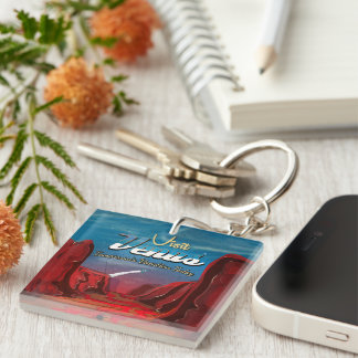 Visit Venus Vintage Poster Keychain
