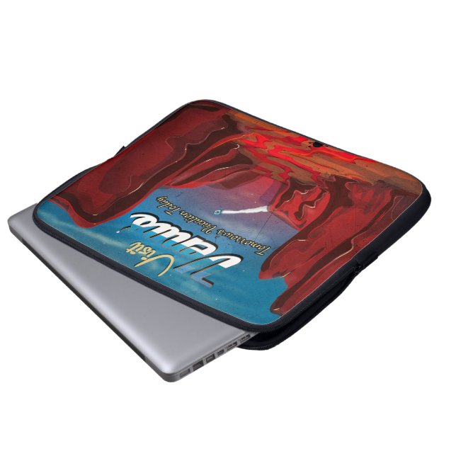 Visit Venus Vintage Poster Laptop Sleeve (Front Bottom)