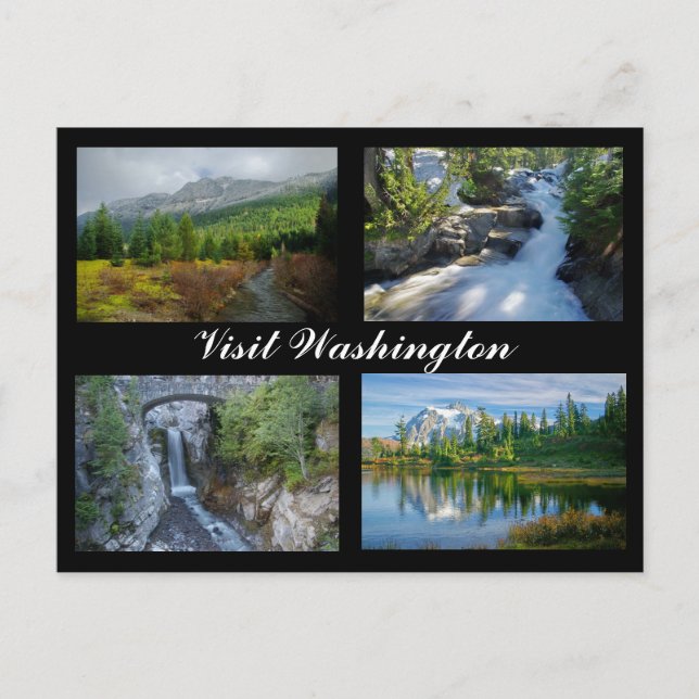 Visit Washington postcard (Front)