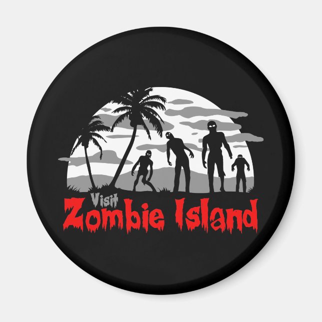 Visit Zombie Island Magnet (Front)