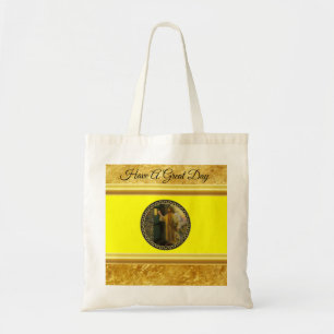 Visitation at Dawn Jesus Knocking on a Rustic Door Tote Bag