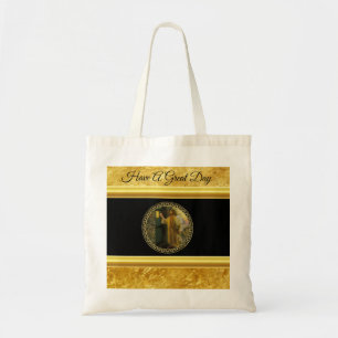 Visitation at Dawn Jesus Knocking on a Rustic Door Tote Bag