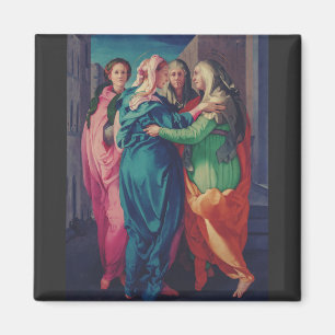 Visitation of Virgin by Pontormo Magnet