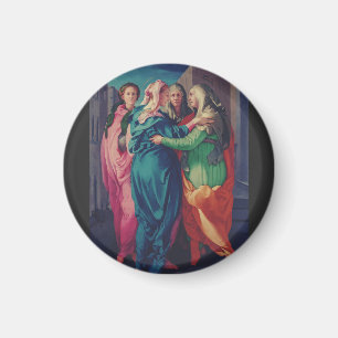 Visitation of Virgin by Pontormo Magnet