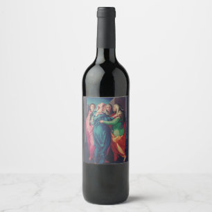 Visitation of Virgin by Pontormo  Wine Label