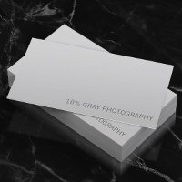 18% Gris Photographe de carte QR Code Carte de vis