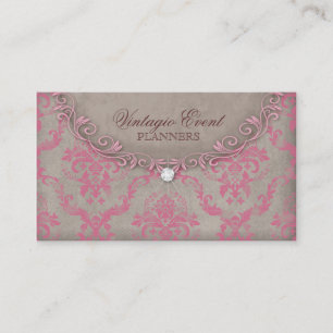 Visite Antiquité vintage de beige de rose de carte de